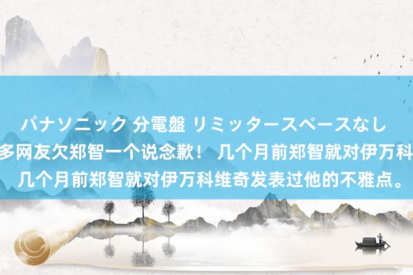 パナソニック 分電盤 リミッタースペースなし 露出・半埋込両用形 许多网友欠郑智一个说念歉！ 几个月前郑智就对伊万科维奇发表过他的不雅点。