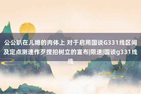 公公趴在儿媳的肉体上 对于启用国谈G331线区间及定点测速作歹捏拍树立的宣布|限速|国谈g331线